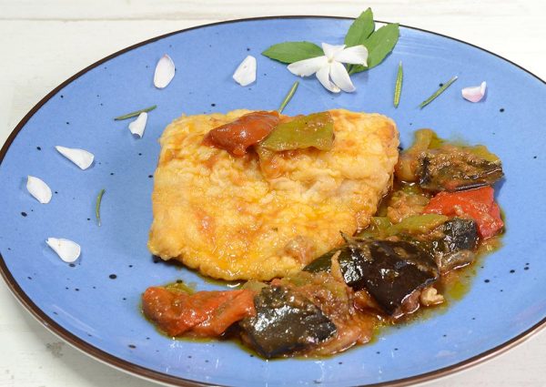 Bacalao con pisto